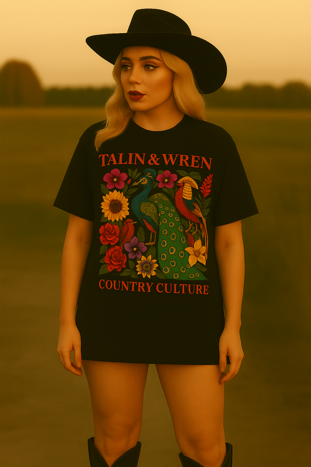TALIN & WREN Country Culture Oversize Tee