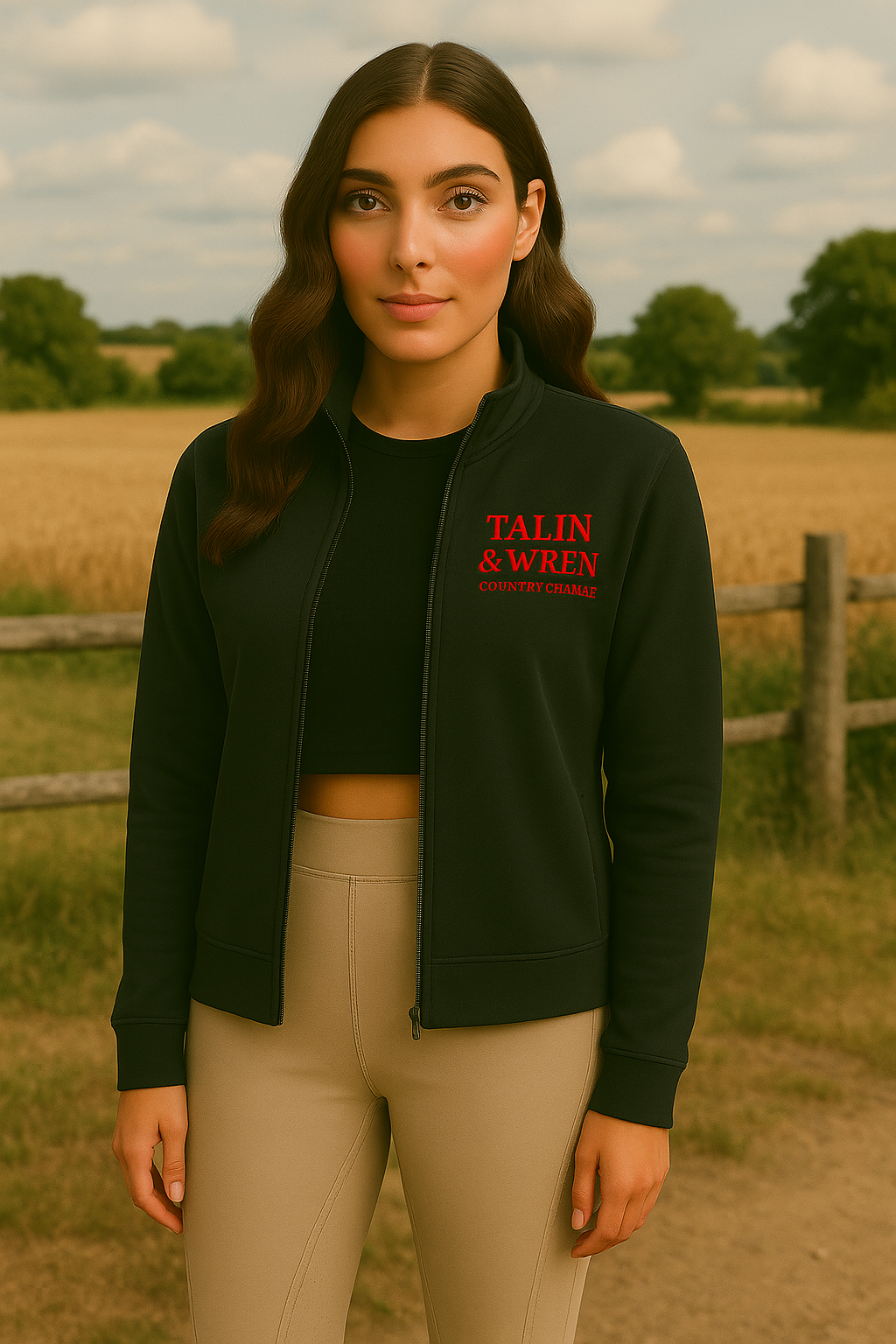 TALIN & WREN Ladies Fleece Zipper