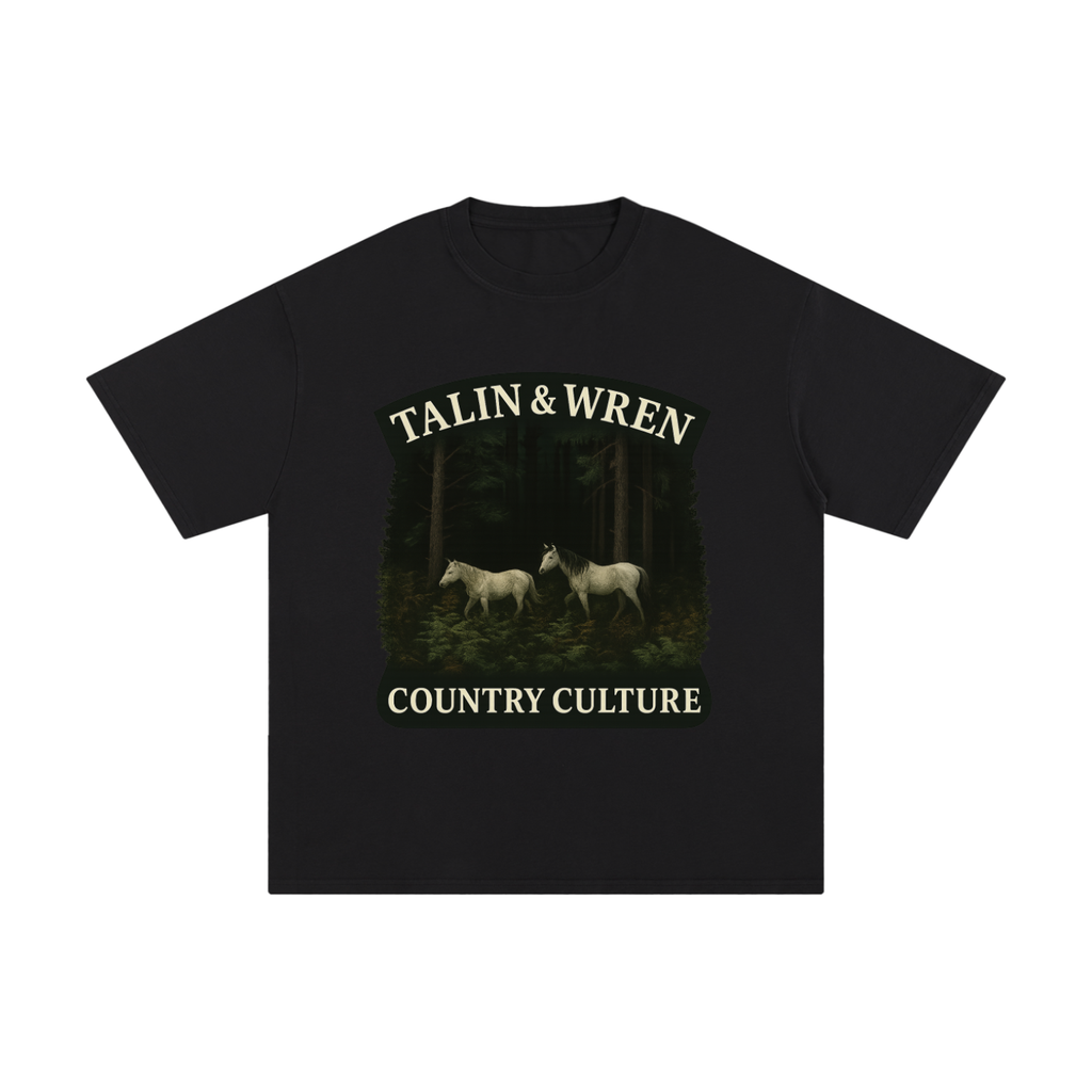 TALIN & WREN Country Culure Horses Cotton T-Shirt