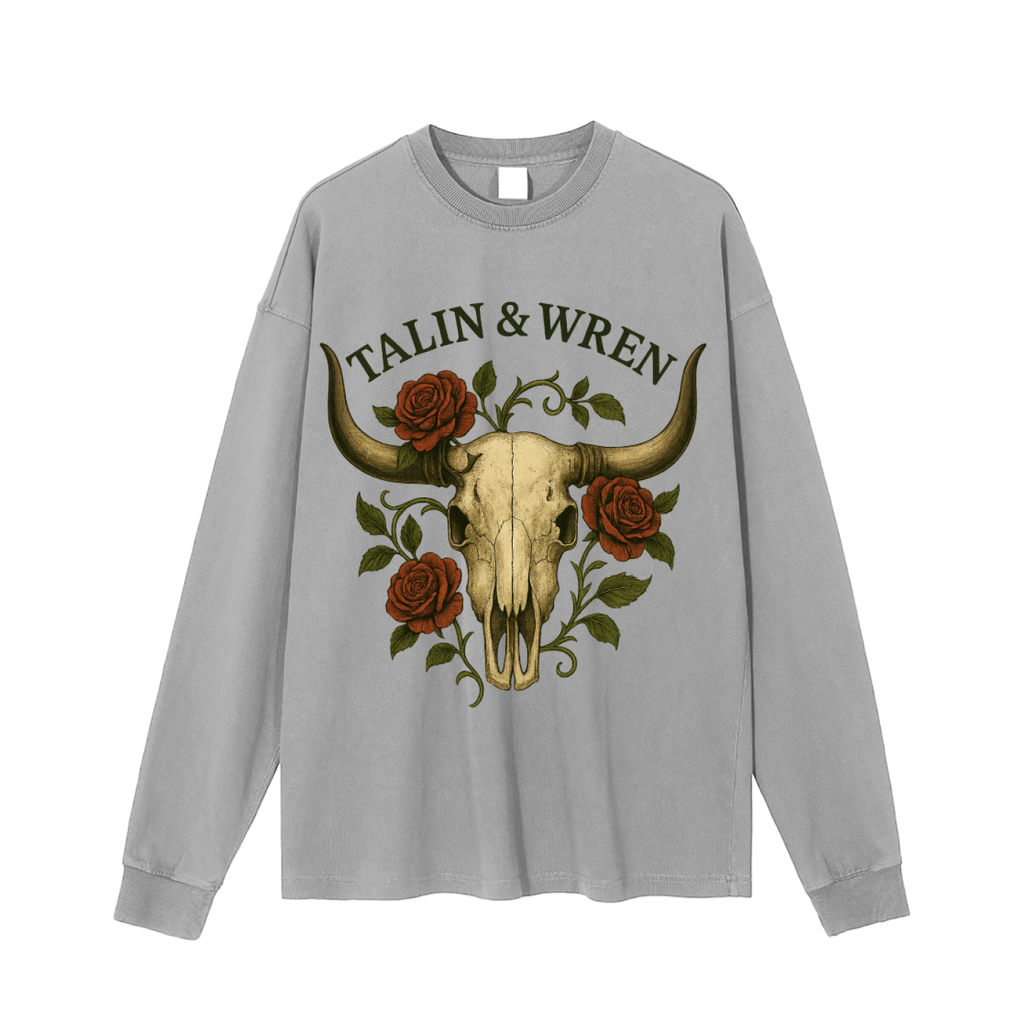 TALIN & WREN Vintage Washed Long Sleeve T-Shirt