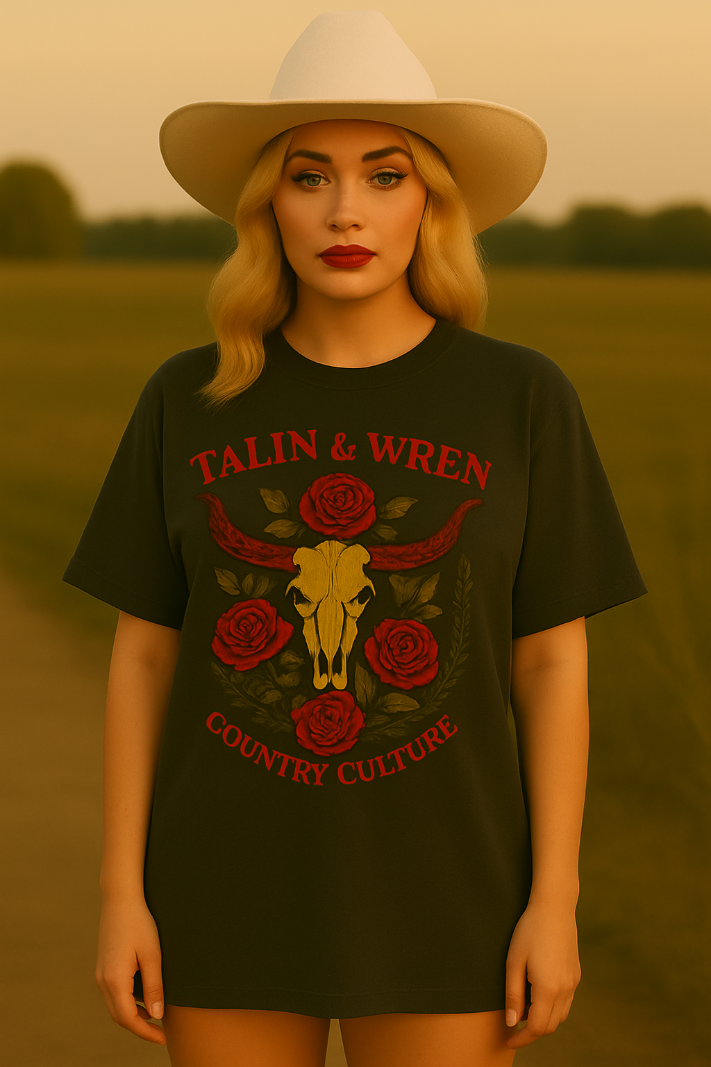 TALIN & WREN BLACK T-SHIRT