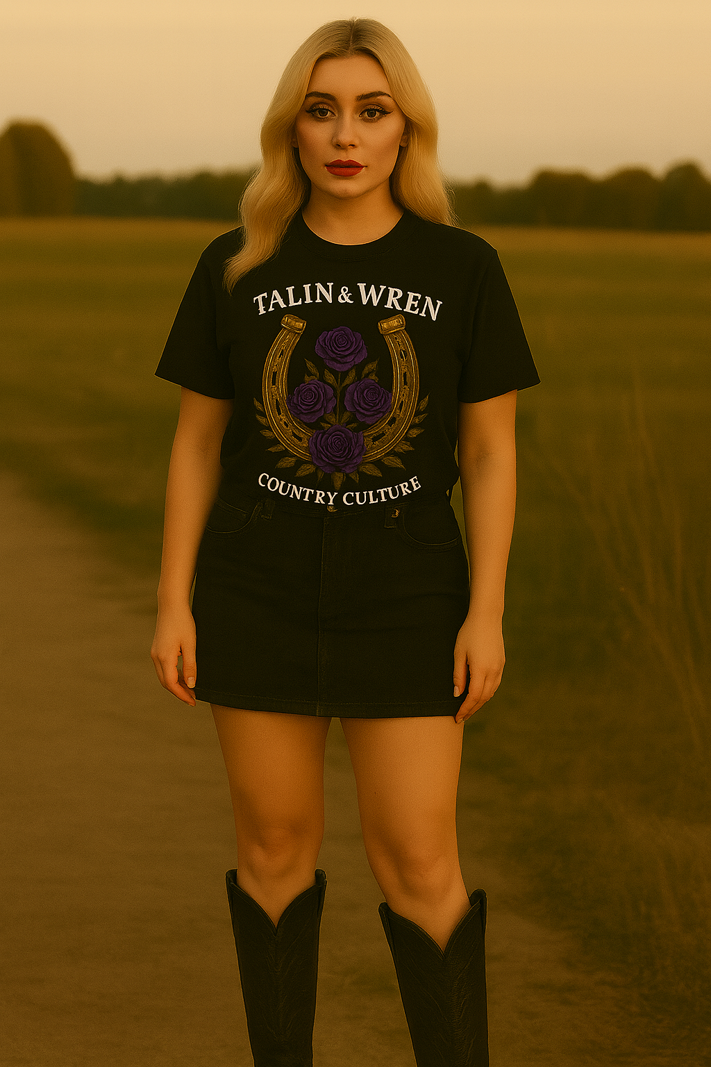 TALIN & WREN “Country Culture” Horseshoe Tee