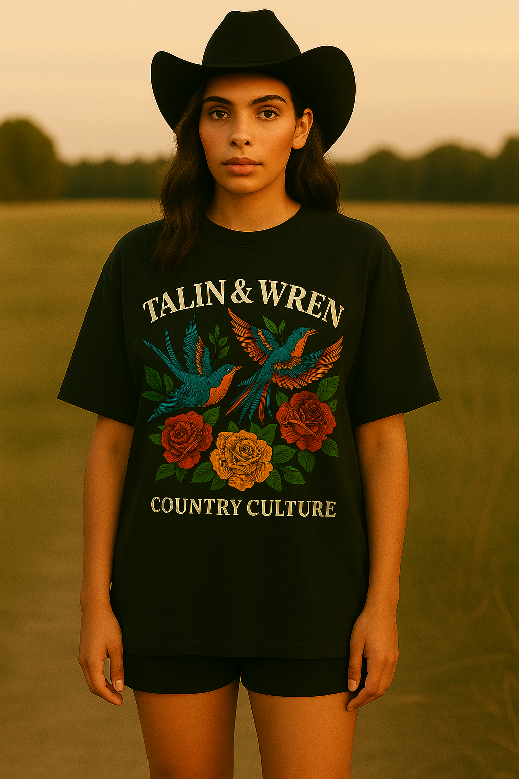TALIN & WREN Country Culture Cotton T-Shirt