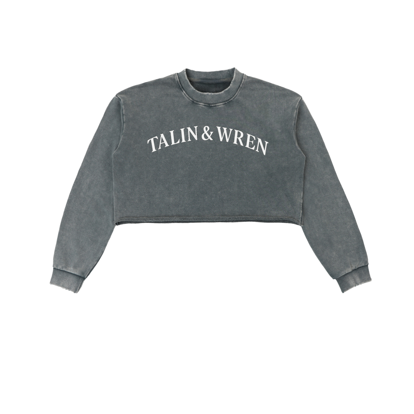 TALIN & WREN Cropped Snow-Wash Crewneck – Country Luxe Essentials